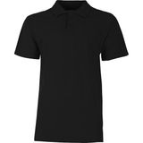 Baran Işık Lakos Tişört Unisex Polo Yaka Yumuşak Dokulu Basic Model Siyah-Xxl - 2XL