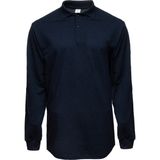 Baran Işık Polo Yaka 2 İp Sweatshirt Unisex Rahat ve Şık - XL - Lacivert