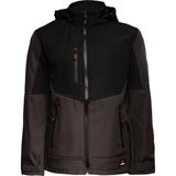 Baran Işık Softshell Kapşonlu Parçalı Mont - S - Siyah
