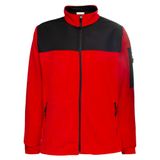 Baran Işık Softshell Robalı Polar Mont KIRMIZI - SİYAH XXXL
