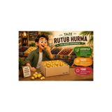 Barazil TAZE RUTUB HURMA – DALINDAN Yaş Hurma 3 KG Taze ve Doğal Salkım Hurma