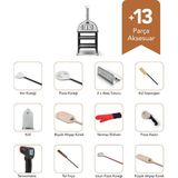 Barba Fl-67 Sehpalı Büyük Boy Bahçe Fırını Pro Paket - Yeni Nesil Taş Fırın