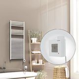 Barbados Elektrikli Havlupan 500X1200 Beyaz Parlak (Ktx1 Termostat) 600W Spiral Kablolu