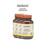 Barbaris Enzyme + Bromelain - 3'lü Paket (60 Kapsül x 3 adet) - Sindirim Enzimleri (Amilaz, Lipaz, Laktaz, Proteaz, Hemisülaz), Bromelain (Ananas Özü) ve Bitki Ekstreleri Takviye Edici Gıda