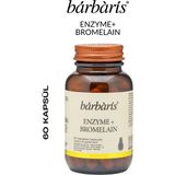 Barbaris Enzyme + Bromelain - 60 Kapsül - Sindirim Enzimleri (Amilaz, Lipaz, Laktaz, Proteaz, Hemisülaz), Bromelain (Ananas Özü) ve Bitki Ekstreleri Takviye Edici Gıda - Aromasız