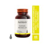 Barbaris Enzyme + Bromelain - 60 Kapsül - Sindirim Enzimleri (Amilaz, Lipaz, Laktaz, Proteaz, Hemisülaz), Bromelain (Ananas Özü) ve Bitki Ekstreleri Takviye Edici Gıda