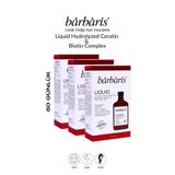 Barbaris Hydrolyzed Ceratin& Biotine Complex - 3'lü Paket (200 ml x 3 adet) - Hidrolize Keratin, Biotin, Üzüm Çekirdeği, Magnezyum, Selenyum, Çinko, B Kompleks (B1,B2,B3,B5,B6,B12) İçeren Takviye Edici Gıda