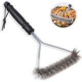 Barbekü Fırçası, Izgara Temizleme Fırçası, Paslanmaz Çelik, Ekstra Uzun Mangal Temizleme Fırçası, Gazlı Izgara Barbekü