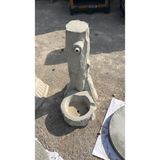 Barbekü Gross Dekoratif Bahçe Beton Çeşme - Gri