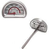 Barbekü Mangal Fırın Termometresi Mekanik 430 Derece THR322 - 001 - Beyaz - 0,5 ml