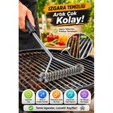 Barbekü Mangal Izgara Temizlik Fırçası Paslanmaz Çelik Tel Ergonomik Saplı Izgara Temizleyici Fırça