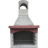 Barbekü Özkoca Mangal Barbekü 80 Lik Aydos Model - Gri - Kırmızı