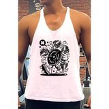 Barbellelite Gym Fitness Tank Top Sporcu Atleti - XL - Beyaz