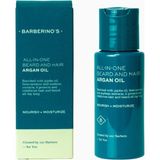Barberıno's Hepsi Bir Arada Sakal ve Saç Argan Yağı, Besleyici, Nemlendirici ve Parlaklık Veren Bakım - 50 Ml