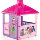 Barbie 1610 Ev Pembe Renkli Dayanıklı ve Güvenli Çocuk Bahçe Oyuncağı 135x104x104 cm