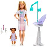 Barbie Bakım Temalı Kariyer Oyun Seti Diş Hekimi Bebeği - Muayene Koltuklu Doktor Seti