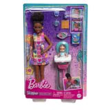 Barbie Barbıe Bebek Bakıcısı Bebeği Ve Aksesuarları Oyun Setleri - Pembe Standart