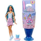 Barbie® Barbie Pop Reveal™ Bebek Barbie Pop Reveal Atıştırmalık Serisi Bebek ve Aksesuar Seti, Kapkek Düşkünü Havalı Kız ve Evcil Hayvanı JFY61