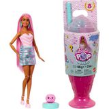 Barbie® Barbie Pop Reveal™ Bebek Barbie Pop Reveal Atıştırmalık Serisi Bebek ve Aksesuar Seti, Lolipop Düşkünü Şeker Kız ve Evcil Hayvanı JFY62