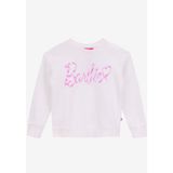 Barbie Baskılı Kız Çocuk Ekru Sweatshırt BRB5WG-SWT6625