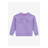 Barbie Baskılı Kız Çocuk Lila Sweatshırt BRB5WG-SWT6036