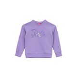 Barbie Baskılı Kız Çocuk Sweatshırt Brb5Wg-Swt6036, Lila, 11-12 Yaş