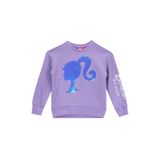 Barbie Baskılı Kız Çocuk Sweatshırt Brb5Wg-Swt6038, Lila, 3-4 Yaş