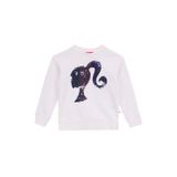 Barbie Baskılı Kız Çocuk Sweatshırt Brb5Wg-Swt6624, Beyaz - Lila, 9-10 Yaş