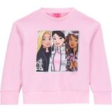 Barbie Baskılı Kız Çocuk Sweatshırt Brb5Wg-Swt6637, Pembe, 9-10 Yaş