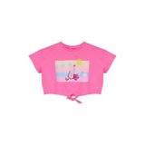 Barbie Baskılı Kız Çocuk T-Shirt, 7-8 Yaş, 5003327087, Fuşya, Kız çocuk