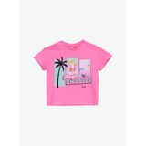 Barbie Baskılı Kız Çocuk T-Shirt, 7-8 Yaş, 5003327107, Fuşya, Kız çocuk