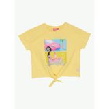 Barbie Baskılı Kız Çocuk T-Shirt, 7-8 Yaş, 5003327187, Sarı, Kız Çocuklar