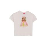 Barbie Baskılı Kız Çocuk T-Shirt, 9-10 Yaş, 5003221831, Ekru, Kız Çocuklar