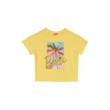 Barbie Baskılı Kız Çocuk T-Shirt, 9-10 Yaş, 5003327124, Sarı, Kız Çocuklar