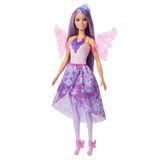 Barbie bebek, Büyüleyici Kıyafet Koleksiyonu ve 10'dan fazla görünüm için deniz kızı kuyruğu, peri kanatları, prenses kolyeleri ve ayakkabılar gibi 8 aksesuar, JCP74