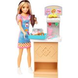 Barbie Bebekler, Skipper™ Bebek ve Renk Değiştirme Özelliği ve Aksesuarlarıyla Atıştırmalık Standı Oyun Seti,
