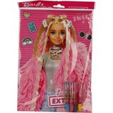 Barbie boyama seti B-386 12 3804014 - Renkli