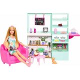 Barbie Çay Saati Oyun Seti 3 Yaş Üstü Kız Çocuklar İçin Eğlenceli Rol Oyunları - Açık Pembe