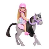 Barbie Chelsea Bebek İle Midilli Seti - Kask Ve Aksesuarlarla
