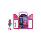 Barbie Chelsea bebek ve oyuncak giysi dolabı; giysiler ve aksesuarlar içeren oyun seti HXN03