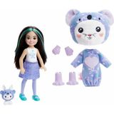 Barbie Chelsea Cutie Reveal Şirin Kostümler Serisi HRK31 Kız Çocuklar İçin Peluş Hayvan Kıyafetleri
