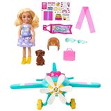 Barbie Chelsea Meslekleri Öğreniyor™ Uçakta Oyun Seti Çok Renkli Eğitici İçerik ve 7 Aksesuar HTK38