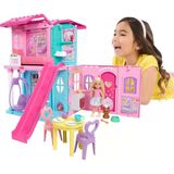 Barbie Chelsea Oyuncak Bebek Evi, 15'Ten Fazla Aksesuar Içeren +43 X +33 Cm'e Kadar Genişleyebilen A