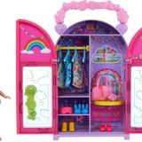 Barbie Chelsea Oyuncak Bebek Ve Dolap Oyuncak Seti, 15 Parça Giysi Ve Aksesuar Dahil, Katlanabilir S