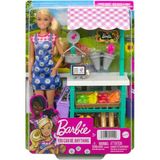 Barbie Çiftçi Pazarı Oyun Seti Pötikareli Elbise ile Kız Çocuklar İçin Eğlenceli 3+ Yaş