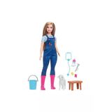 Barbie Çiftlik Veterineri, Kariyer Koleksiyonu, Kulakları Hareket Eden Kuzu Ve 10 Aksesuar Hrg42