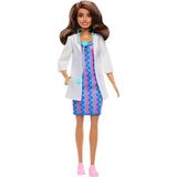 Barbie Çıkarılabilir beyaz önlüğü, elbisesi, ayakkabıları ve stetoskop aksesuarıyla Barbie Kariyer Bebekleri doktor bebek, JKF76