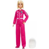 Barbie Çıkarılabilir Pembe Uzay Kıyafeti, Ayakkabıları Ve Kask Aksesuarıyla Barbie Kariyer Bebekleri