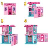 Barbie® Club Chelsea™ Açılır Ev Bebek ve 15'ten Fazla Aksesuar Içeren ve Açılınca Boyu 43 x +33 Cm'yi Geçen Barbie Chelsea Açılır Bebek Evi JFW49