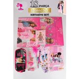 Barbie Dekomus Ile Yeni Sezon Lisanslı Kalem Çantası Ile 13 Parça Full Full Kırtasiye / Okul Seti
